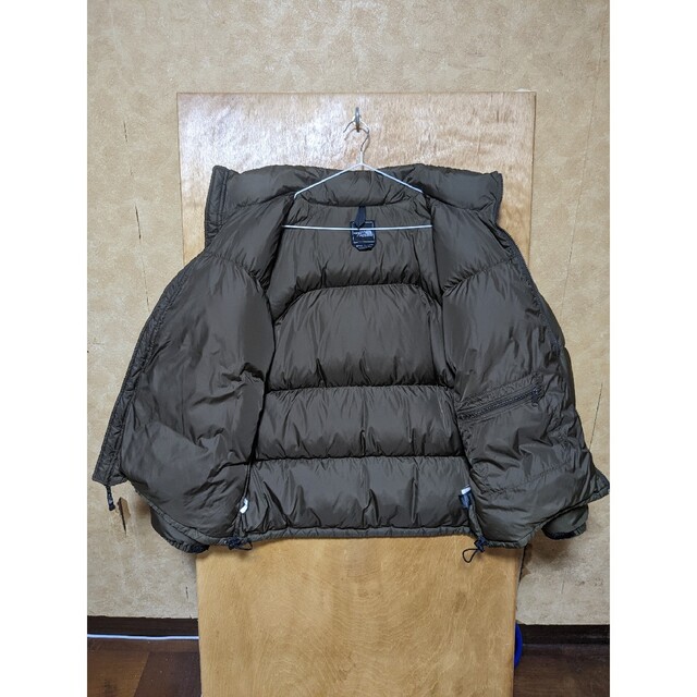 入手困難 THE NORTH FACE センターロゴ ヌプシ ダウン カーキ