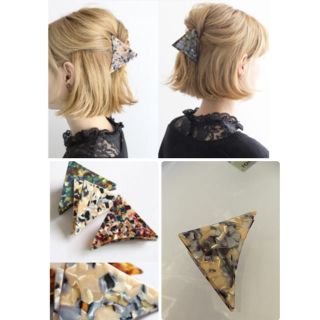 ザラ(ZARA)の美品 三角 さんかく クリップ(バレッタ/ヘアクリップ)