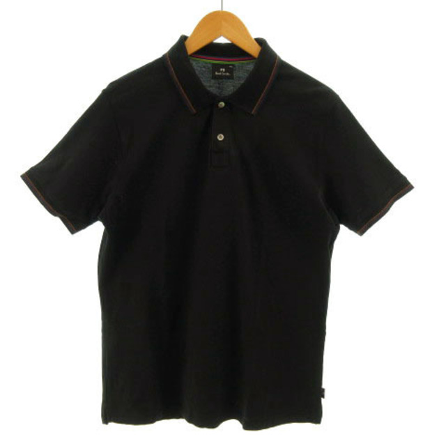 ポールスミス ポロシャツ 半袖 黒 マルチカラー XXL 大きいサイズ