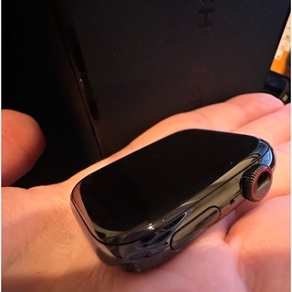 アップルウォッチ(Apple Watch)の【美品】Apple Watch HERMES 5 44mmスペースブラック(その他)
