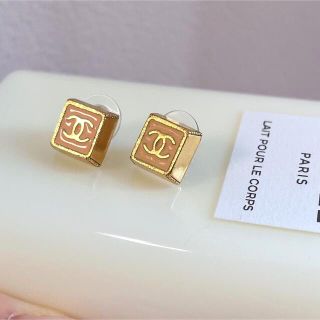 廃盤❗️ハワイ購入品❗️CHANELスクエアピアス シャネルピアス