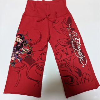 エドハーディー(Ed Hardy)のEdHardy ラウンジパンツ 赤レッド レディースS / USエドハーディ(ハーフパンツ)