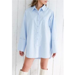 アリシアスタン(ALEXIA STAM)の【未使用】ALEXIA STAM Oversized Cuffs Shirt(シャツ/ブラウス(長袖/七分))