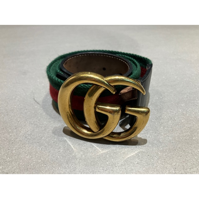 Gucci(グッチ)のワンちゃんSHOP様専用グッチ　GGウェブストライプベルト メンズのファッション小物(ベルト)の商品写真