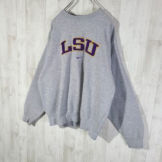 【メキシコ製】ナイキ LSU センター刺繍ロゴ スウッシュ 即完売 スウェット