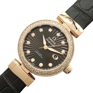 オメガ(OMEGA)のオメガ OMEGA デ・ヴィル レディマティック コーアクシャル クロノメーター 425.68.34.20.63.001 ブラウン RG 自動巻き レディース 腕時計(腕時計)