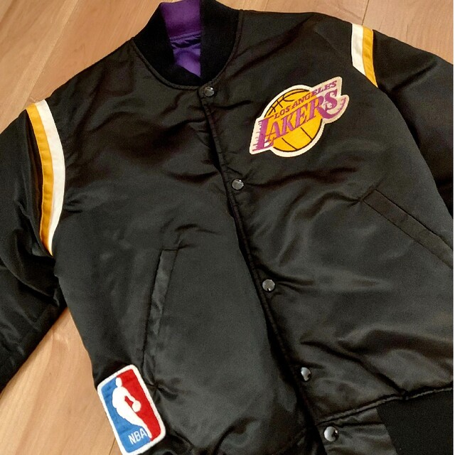 【美品】NBA ロサンゼルス・レイカーズ スタジャン リバーシブル