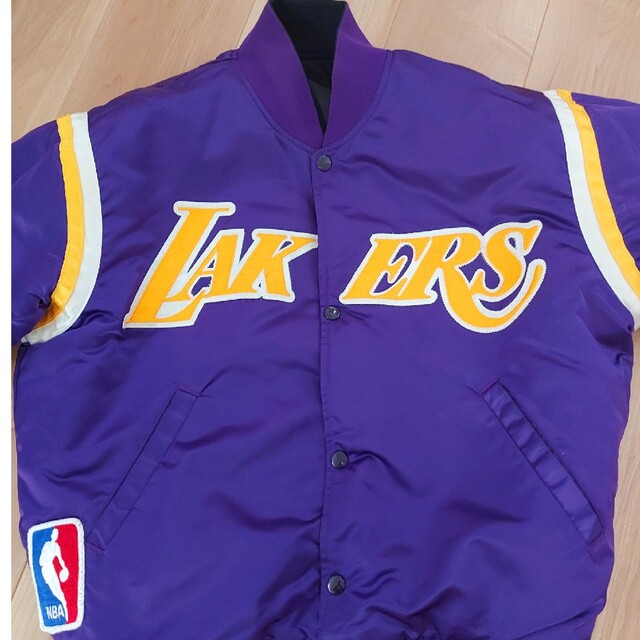 【美品】NBA ロサンゼルス・レイカーズ スタジャン リバーシブル