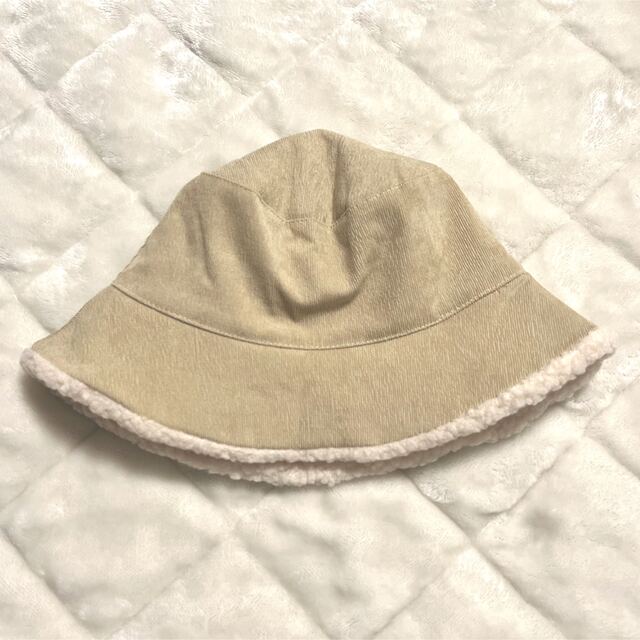 NAO様専用 ボア付きバケハ レディースの帽子(ハット)の商品写真