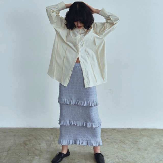 日本人気超絶の MEER. SHIRRING FRILL SKIRT slurps.be