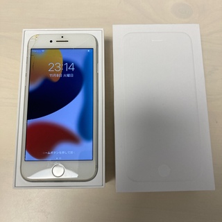 アイフォーン(iPhone)のiPhone 8 Silver 64 GB SIMフリー 表面に傷あり/箱付き(スマートフォン本体)