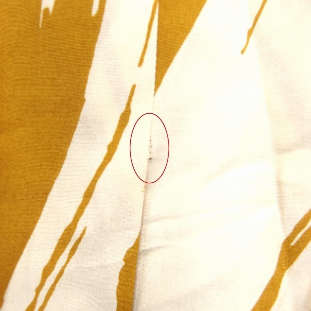 ブルーデブレス スカート ひざ丈 フレア タック サイドジップ ボーダー 36 レディースのスカート(ひざ丈スカート)の商品写真