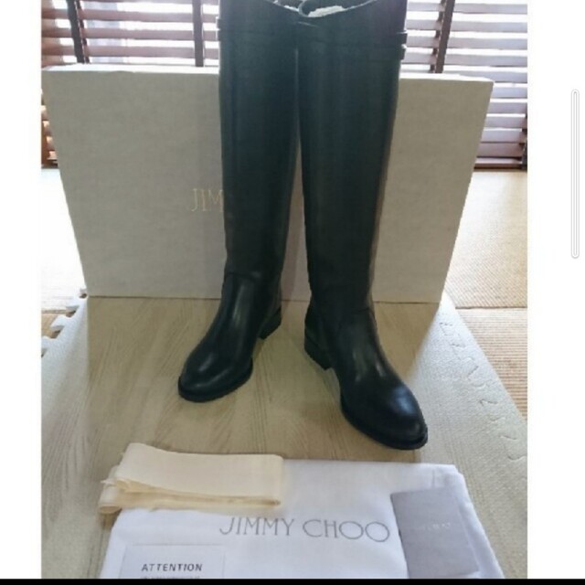 国産品 新品！ジミーチュウ - CHOO JIMMY JIMMY 送料無料 ベルトブーツ ロングブーツ CHOO ブーツ