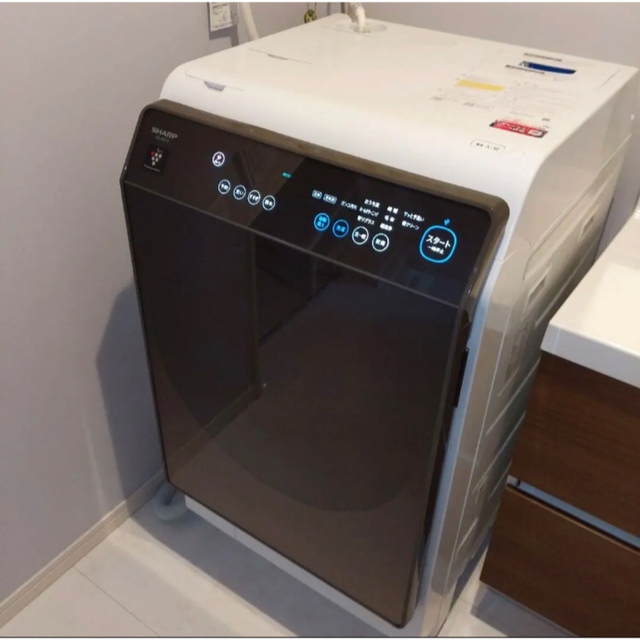 シャープドラム式洗濯乾燥機(SHARP ES-S7D-WR)
