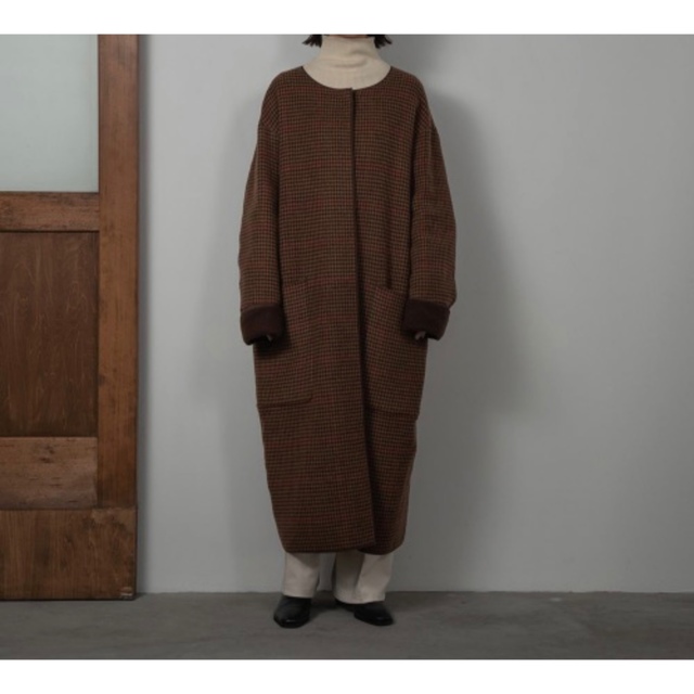 lawgy(ラウジー)のi_am reversible wool long coat レディースのジャケット/アウター(ロングコート)の商品写真