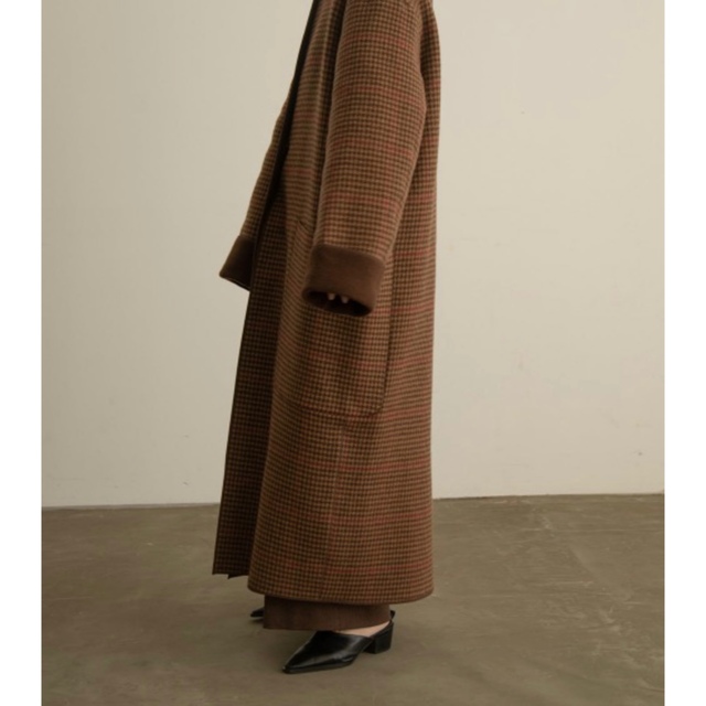 lawgy(ラウジー)のi_am reversible wool long coat レディースのジャケット/アウター(ロングコート)の商品写真