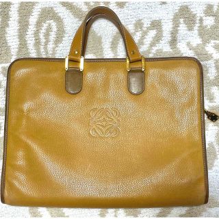 ロエベ(LOEWE)の美品　LOEWE ビジネスバック/ライトブラウン(ビジネスバッグ)