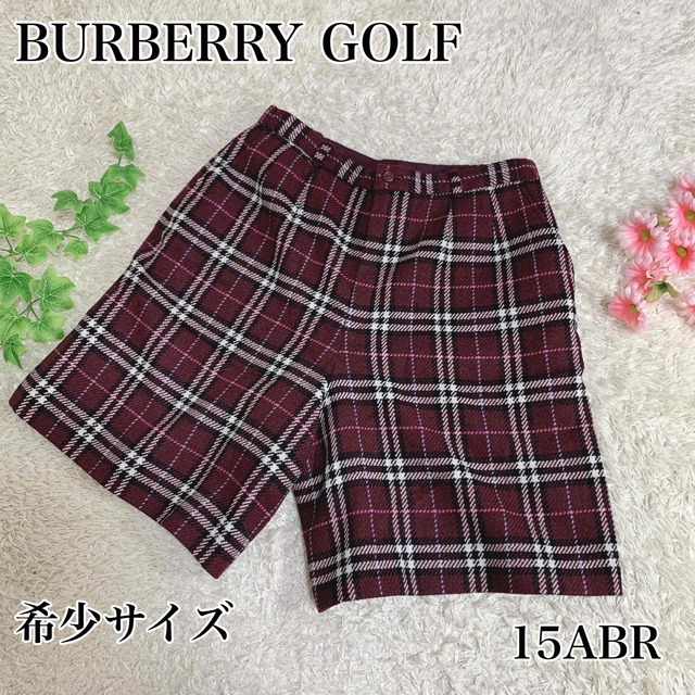 BURBERRY(バーバリー)の希少 BURBERRY GOLF ハーフパンツ ウール ノバチェック 15号 レディースのパンツ(ハーフパンツ)の商品写真