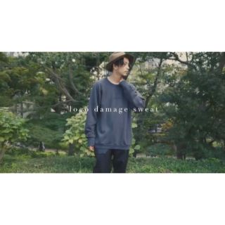 kinema damage logo sweat 新品未使用