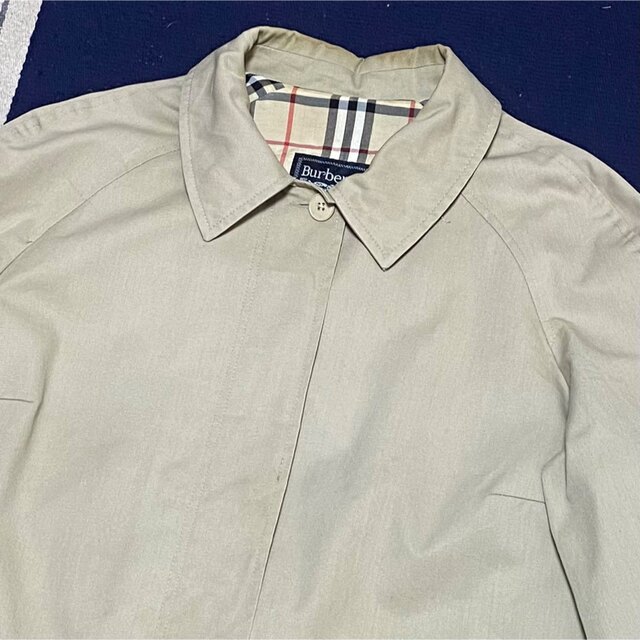 BURBERRY(バーバリー)の90s 古着 バーバリー ステンカラーコート ノバチェック ロングコート レディースのジャケット/アウター(トレンチコート)の商品写真