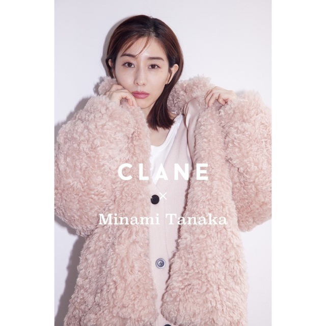 毛皮/ファーコート明日削除します！CLANE×田中みな実コラボ♡カールファーショートコート