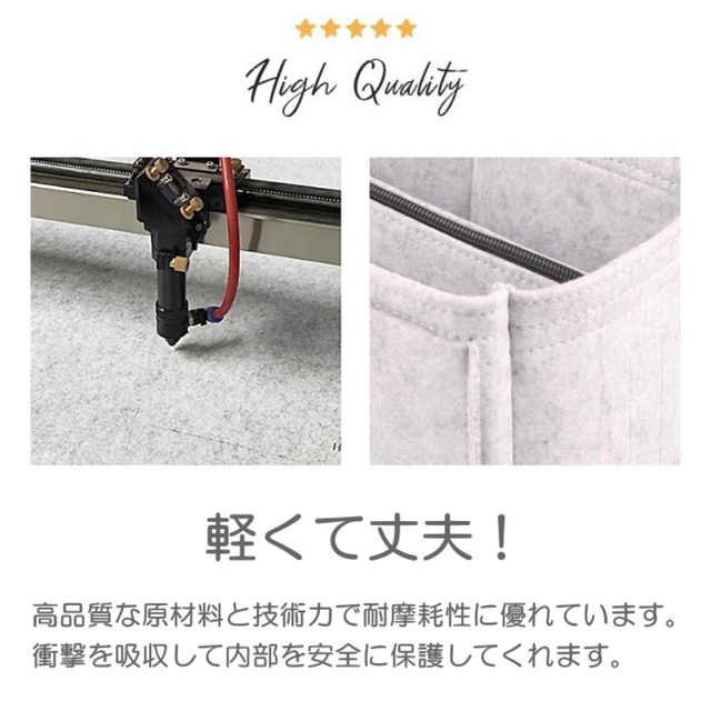 インナーバッグ 鞄 多機能 収納 整理 型崩れ防止 ポーチ付き トートバッグ S メンズのバッグ(トートバッグ)の商品写真