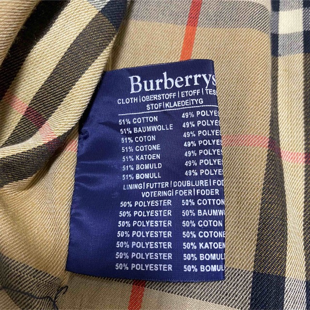 BURBERRY(バーバリー)の90s 古着 バーバリー ステンカラーコート ノバチェック ロングコート メンズのジャケット/アウター(ステンカラーコート)の商品写真