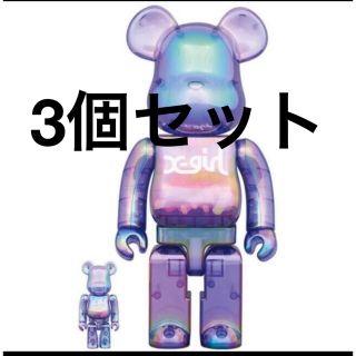 ベアブリック(BE@RBRICK)のBE@RBRICK X-girl CLEAR PURPLE 100％ & 400(その他)