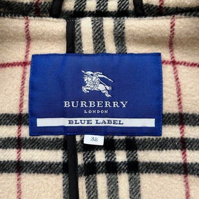 BURBERRY BLUE LABEL   美品BURBERRY BLUE LABEL ダッフルコート