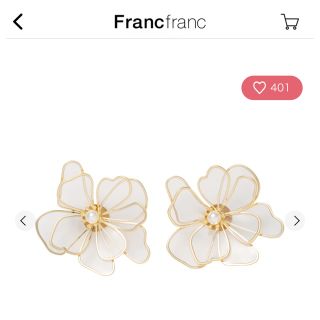 フランフラン(Francfranc)のミア　ピアス　フラワー　A(ピアス)