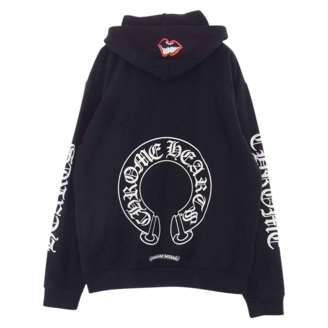 CHROME HEARTS クロムハーツ（原本無） パーカー 国内正規品 Matty Boy Chomper Horseshoe Hoodie マッティボーイ チョンパー ホースシューフーディ ブラック系 L