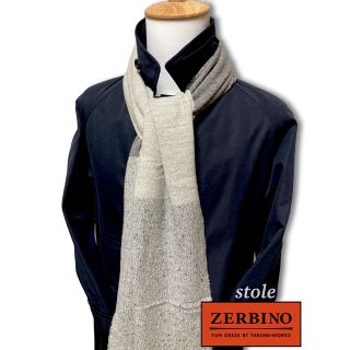 【美品】ZERBINO／ザービノ／ストール／イタリア製／グレーベース(ストール)