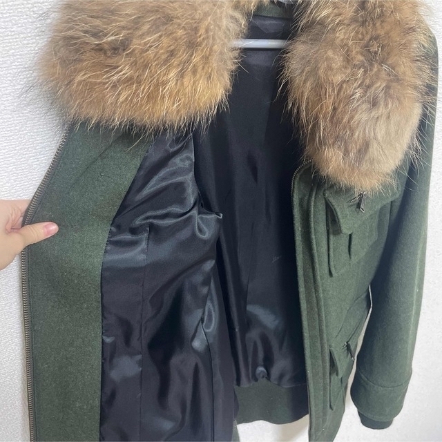 moussy(マウジー)のmoussy リアルファー付きコート レディースのジャケット/アウター(モッズコート)の商品写真