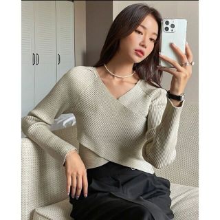 ザラ(ZARA)のshein▪️リブニットクロップセーター(ニット/セーター)