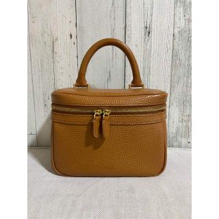 ノーブル(Noble)の【美品】chiiii bag チー　バニティ　キャメル　革(ハンドバッグ)