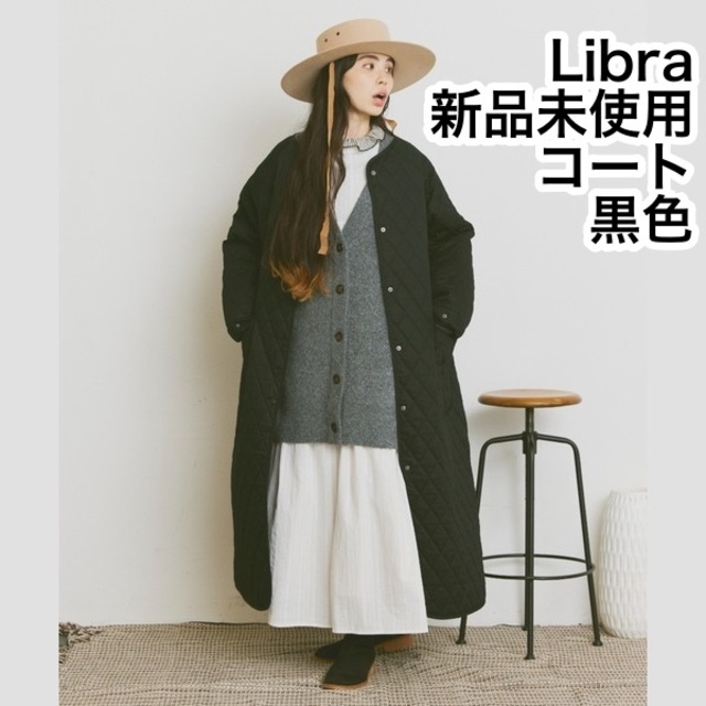 新品♡Libra♡キルティングボリュームコート♡フリーサイズ♡ブラック