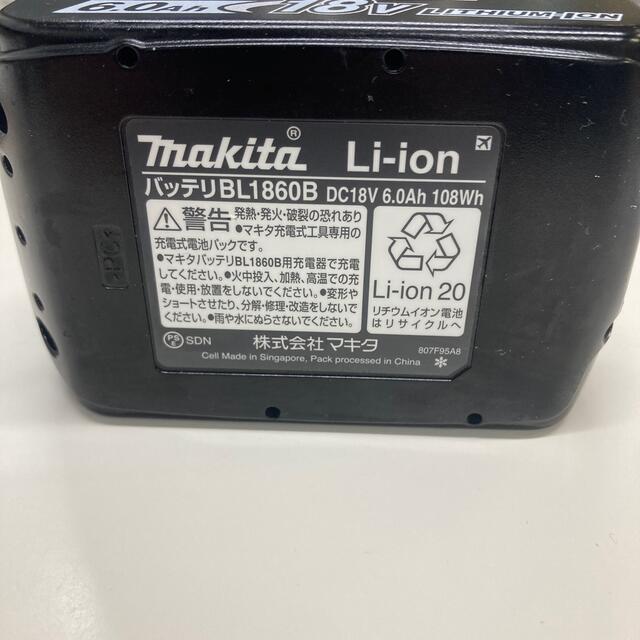 マキタ　6.0Ah 18v バッテリー