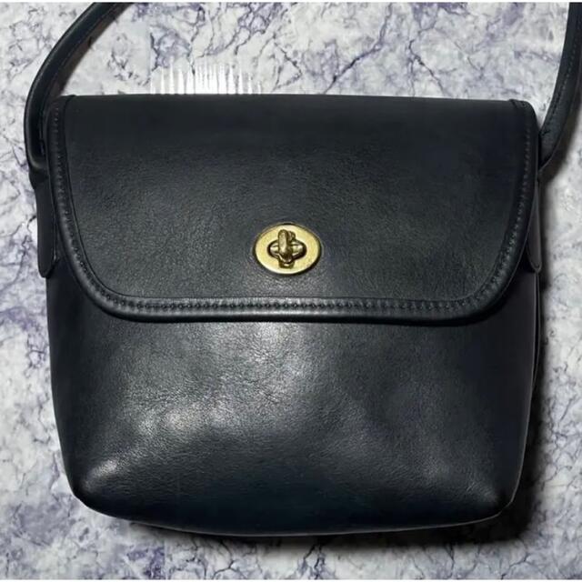 極美品 オールドコーチ COACH クインシー ブラック ショルダー USA製