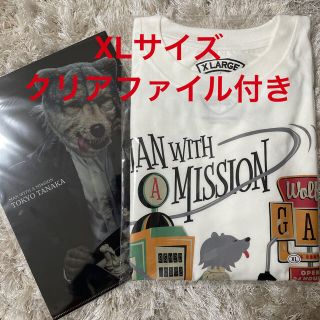 マンウィズアミッション(MAN WITH A MISSION)の【セット】①マンウィズ ロンT(XL)&②TOKYO TANAKAクリアファイル(Tシャツ/カットソー(七分/長袖))