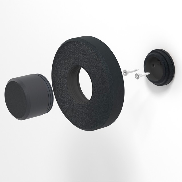 ダイソン　ドライヤーホルダー　スタンド　ネオジウム磁石　壁掛け　3Dプリンタ　黒 スマホ/家電/カメラの美容/健康(ドライヤー)の商品写真