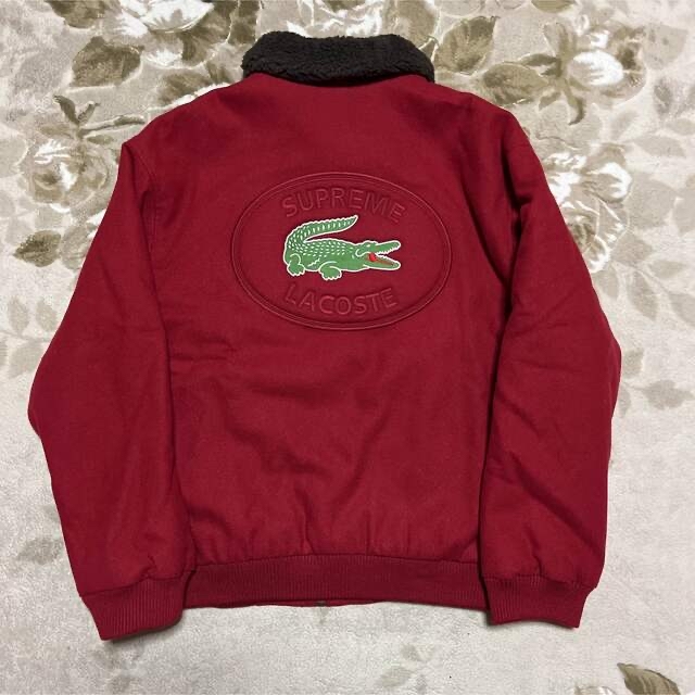 supreme lacoste wool bomber jacket L