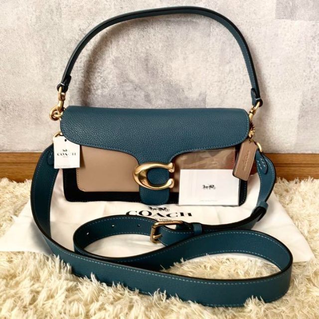 美品✨COACH ショルダーバッグ タビー 3way カラーブロック レザー