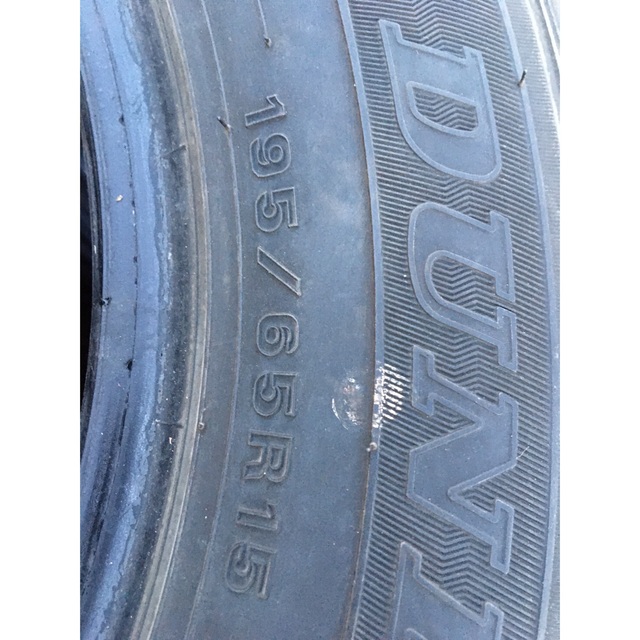 取扱No.1 DUNLOP 195/65R15 19年製　スタッドレスタイヤ