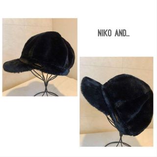 ニコアンド(niko and...)のなつ様★niko and.. 秋冬ファーキャップ 帽子(キャップ)