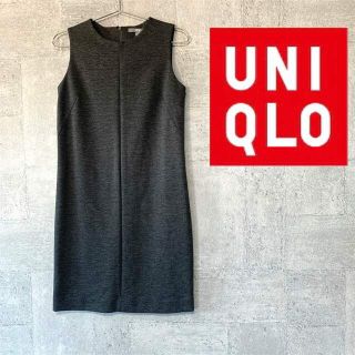 ユニクロ(UNIQLO)のUNIQLO ノースリーブワンピ(ひざ丈ワンピース)