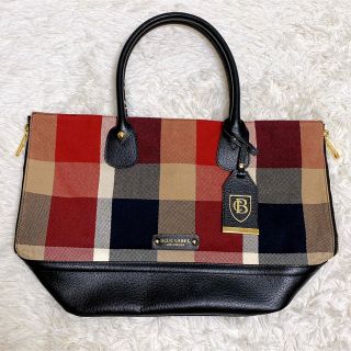 ブルーレーベルクレストブリッジ(BLUE LABEL CRESTBRIDGE)のブルーレーベルクレストブリッジ トートバッグ チェック レザー(トートバッグ)