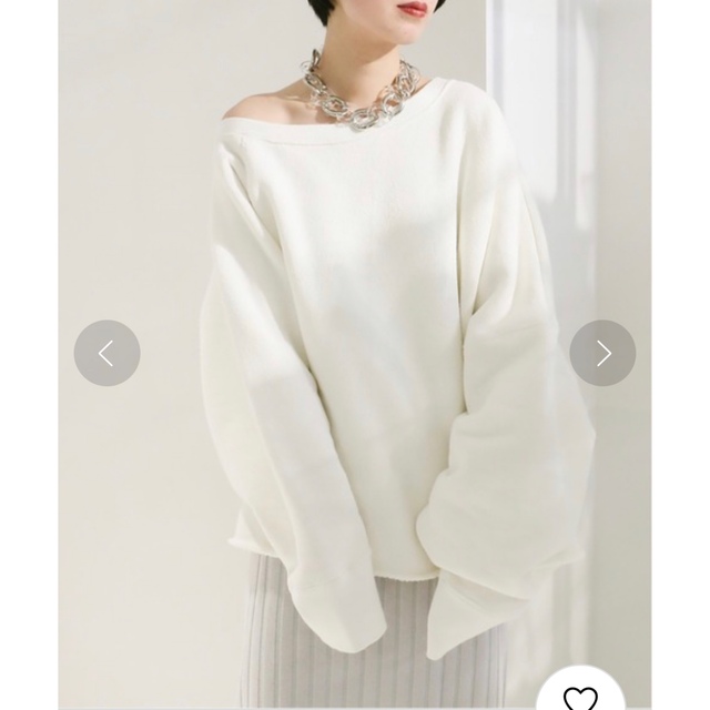 CITYSHOP OFF-SHOULDER スウェット SHIRT