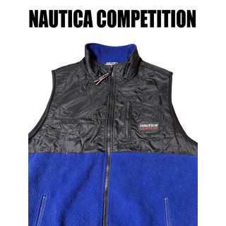 ノーティカ(NAUTICA)のNAUTICA COMPETITION ナイロンフリース切替ベスト　90s (ベスト)