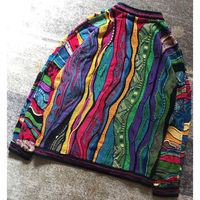 COOGI - 鮮やかなカラー配色 芸術 90's COOGI コットン ニット