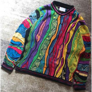 クージー(COOGI)の鮮やかなカラー配色 芸術 90's COOGI コットン ニット セーター SS(ニット/セーター)